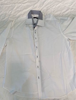 Camisa blanca manga larga