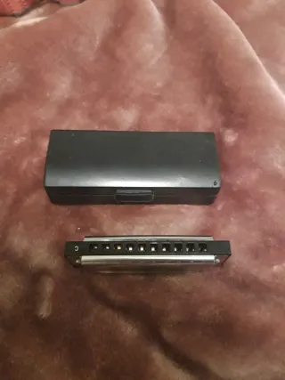 Armónica en estuche. En C/Don