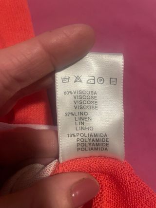 suéter punto Rosa coral