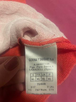 suéter punto Rosa coral