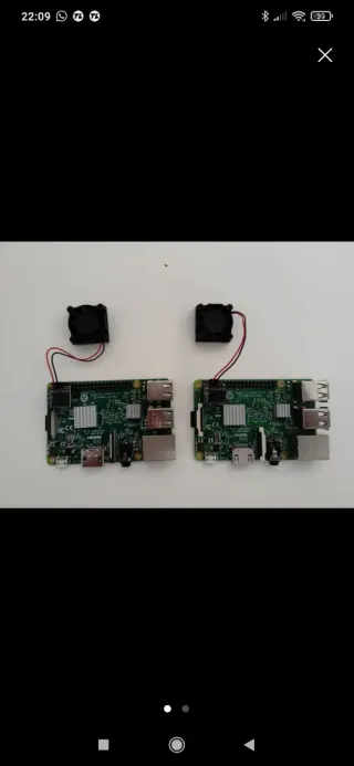 Raspberry Pi 3 con ventilador