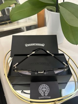 Gafas Chrome Hearts Negro/Plata