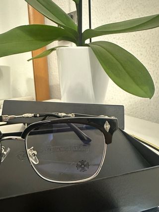 Gafas Chrome Hearts Negro/Plata