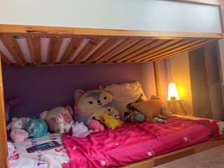 Literas Ikea Kira Reversible Madera y Blanca