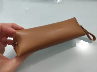 Astuccio porta matite/trucco in pelle