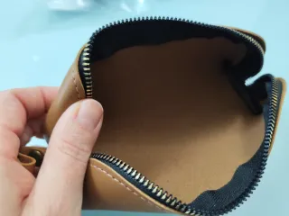 Astuccio porta matite/trucco in pelle