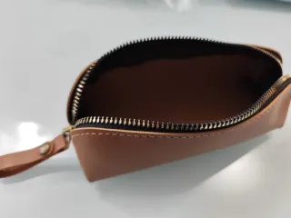 Astuccio porta matite/trucco in pelle