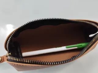 Astuccio porta matite/trucco in pelle