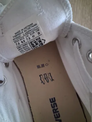 Converse All Star Blancas Talla 38