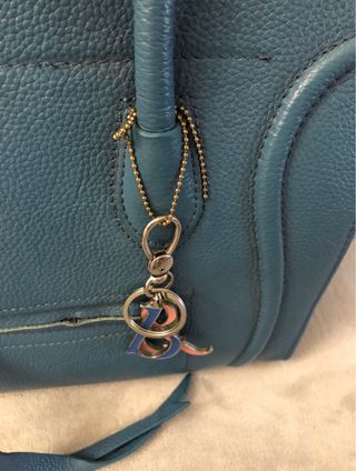 Bolso de piel en azul - estilo Phantom