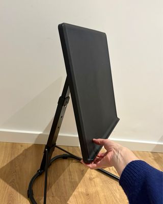 Mesita auxiliar plegable negra