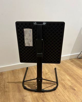 Mesita auxiliar plegable negra