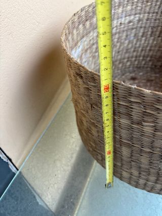 Cesto de mimbre redondo