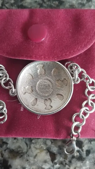 Pulsera Tous Plata y Blanco