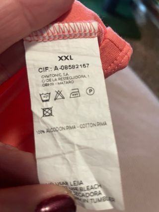 Camiseta de algodón Rosa coral