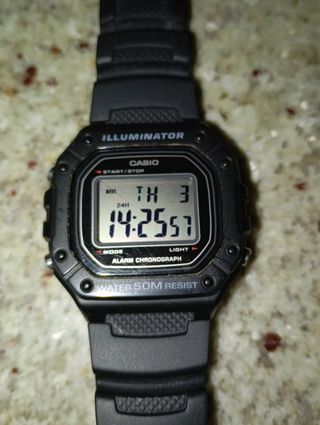 Reloj Casio W218H Negro