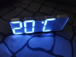 Sveglia Orologio Digitale Auriol bianca Luminosa