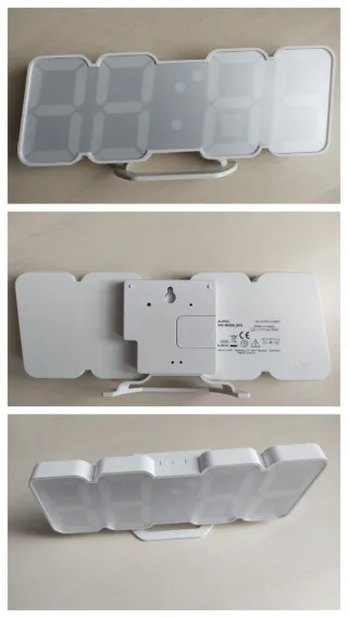 Sveglia Orologio Digitale Auriol bianca Luminosa