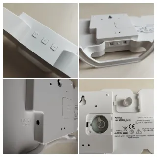 Sveglia Orologio Digitale Auriol bianca Luminosa