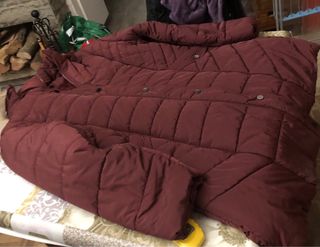 Anorak Invierno Burdeos con Capucha