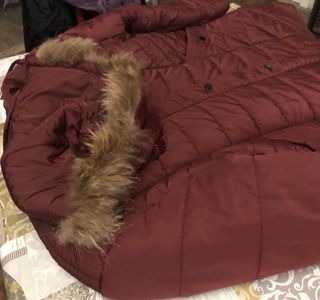 Anorak Invierno Burdeos con Capucha