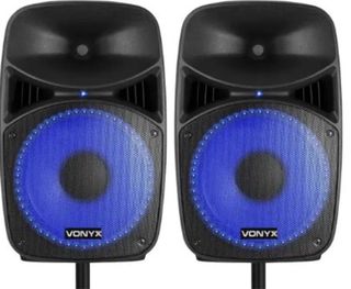 2 Altavozes Vonyx 15'' 1000w  Fundas de regalo.