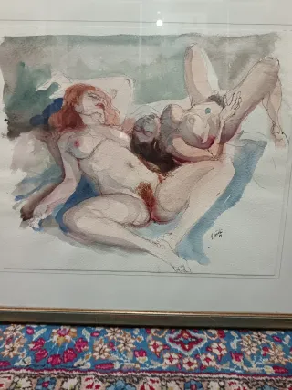 Gattafu' Attilio Pittore Bergamasco Acquar