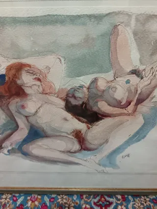 Gattafu' Attilio Pittore Bergamasco Acquar