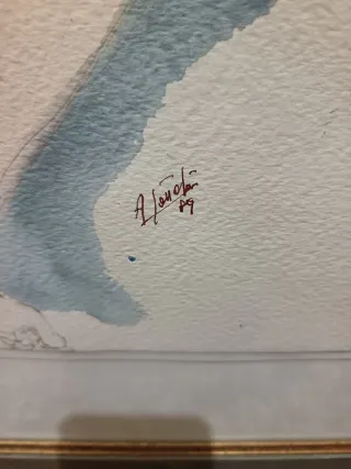 Gattafu' Attilio Pittore Bergamasco Acquar