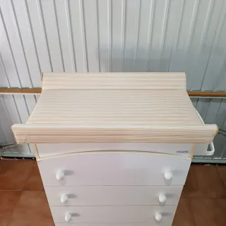 Cambiador bebé blanco