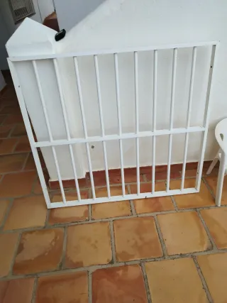 Rejas de aluminio blancas