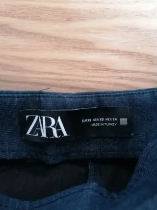 Falda pantalón Zara azul