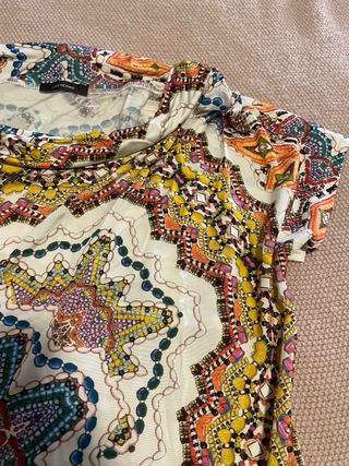 Camiseta estampada multicolor