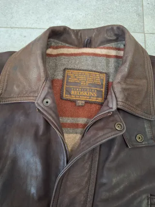 Chaqueta Piel Redskins Top Gun Aviador