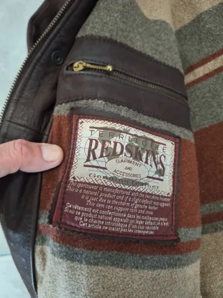 Chaqueta Piel Redskins Top Gun Aviador