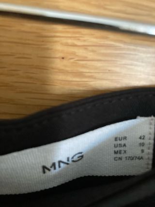 Traje de chaqueta mujer negro Mango