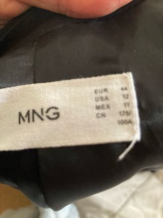 Traje de chaqueta mujer negro Mango