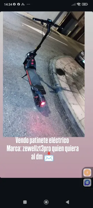 Patinete eléctrico Zewllzt3pro