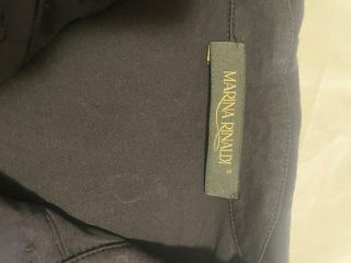 Camisa Polo Marina Rinaldi Negra/Azul Oscuro