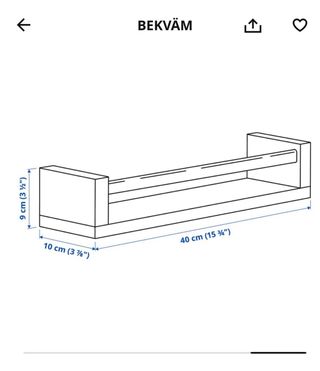 Estante de pared IKEA madera