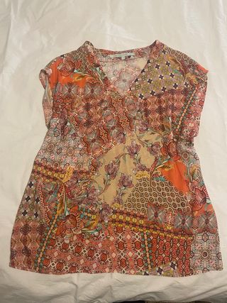 Camiseta estampada multicolor