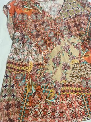 Camiseta estampada multicolor