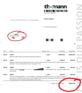 Batería Electrónica Principiantes Millenium MPS-15