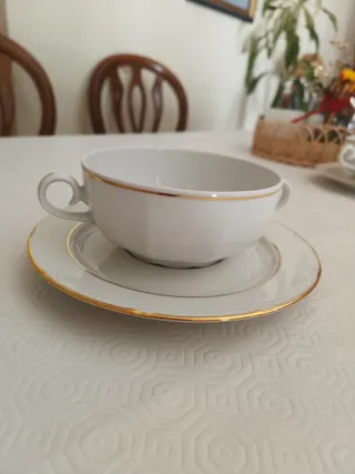 Juego Consomé Santa Clara Porcelana