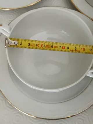 Juego Consomé Santa Clara Porcelana