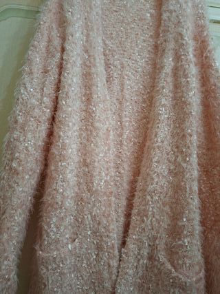 Cardigan bouclé rosa