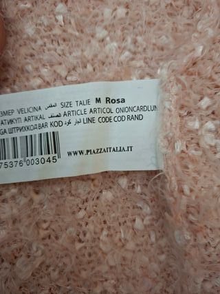 Cardigan bouclé rosa
