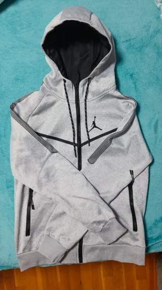 Sudadera Jordan Gris con Cremallera