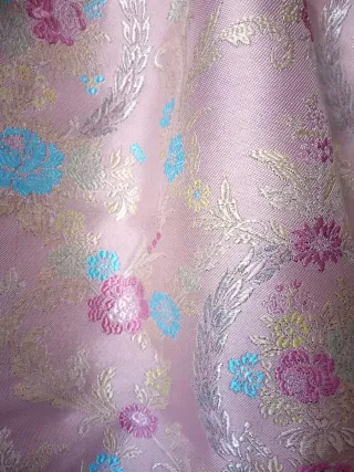 Traje de Fallera Niña Azul y Dorado