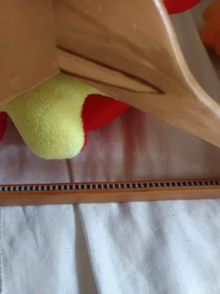 Lote de 5 perchas de madera